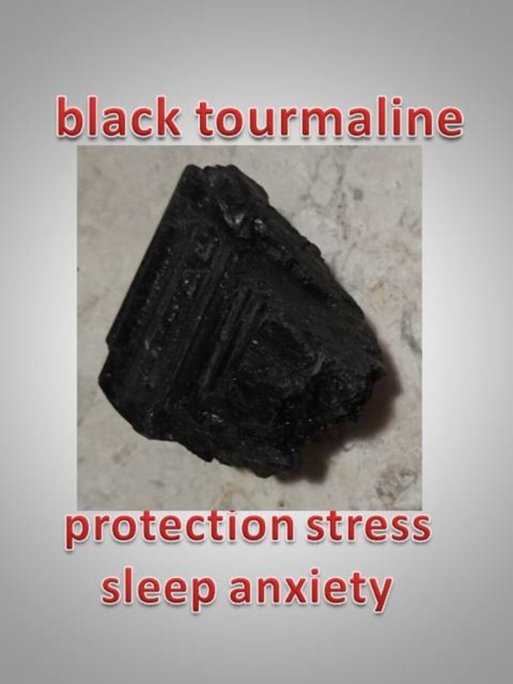#16 Black Tourmaline stone crystal chunk healing : protection chakra